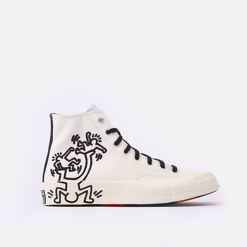  белые кеды Converse Chuck 70 Hi x Keith Haring 171858 - цена, описание, фото 1